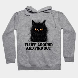 Funny Angry Cat Fluff Around and Find Out women men Hoodie